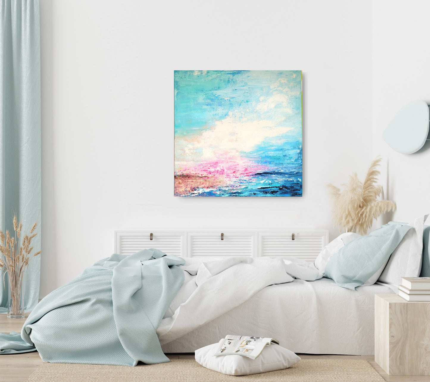 Añorando el mar, 80x80 cm
