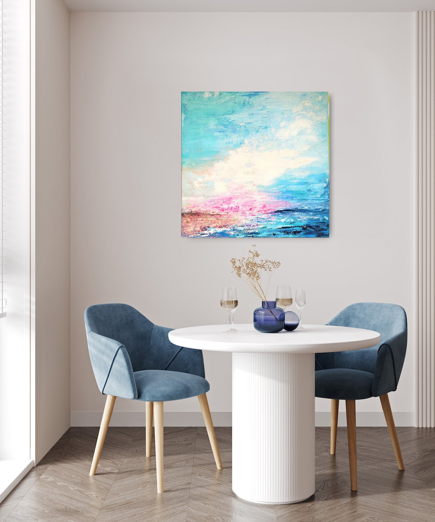 Añorando el mar, 80x80 cm