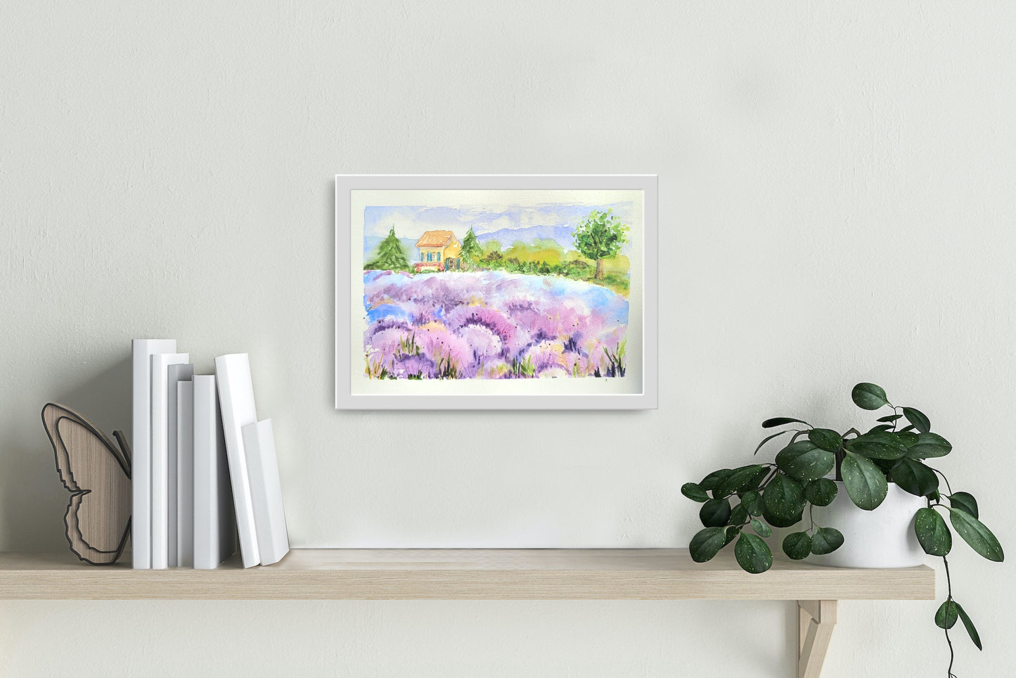 Watercolor ´Lavender dreams´ 15x20 cm
