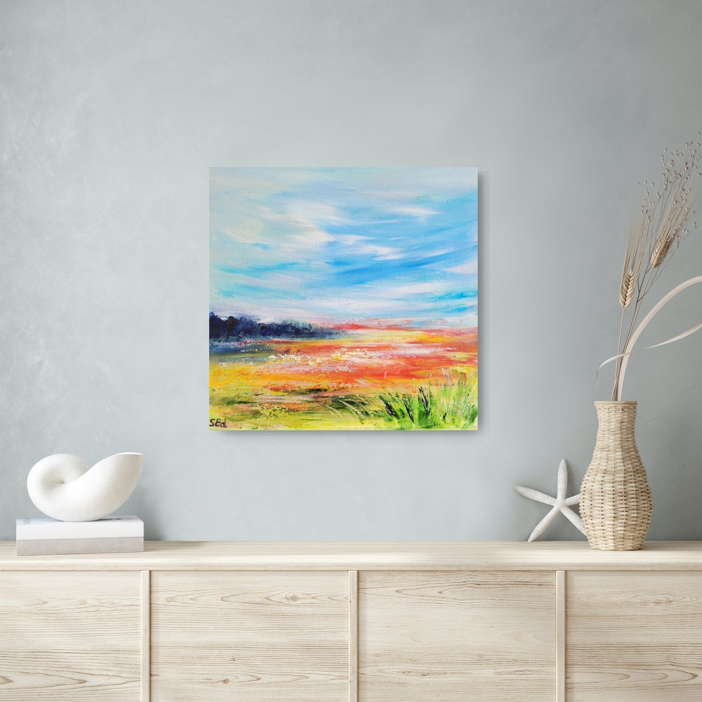 ´Poppy field´, 30x30 cm
