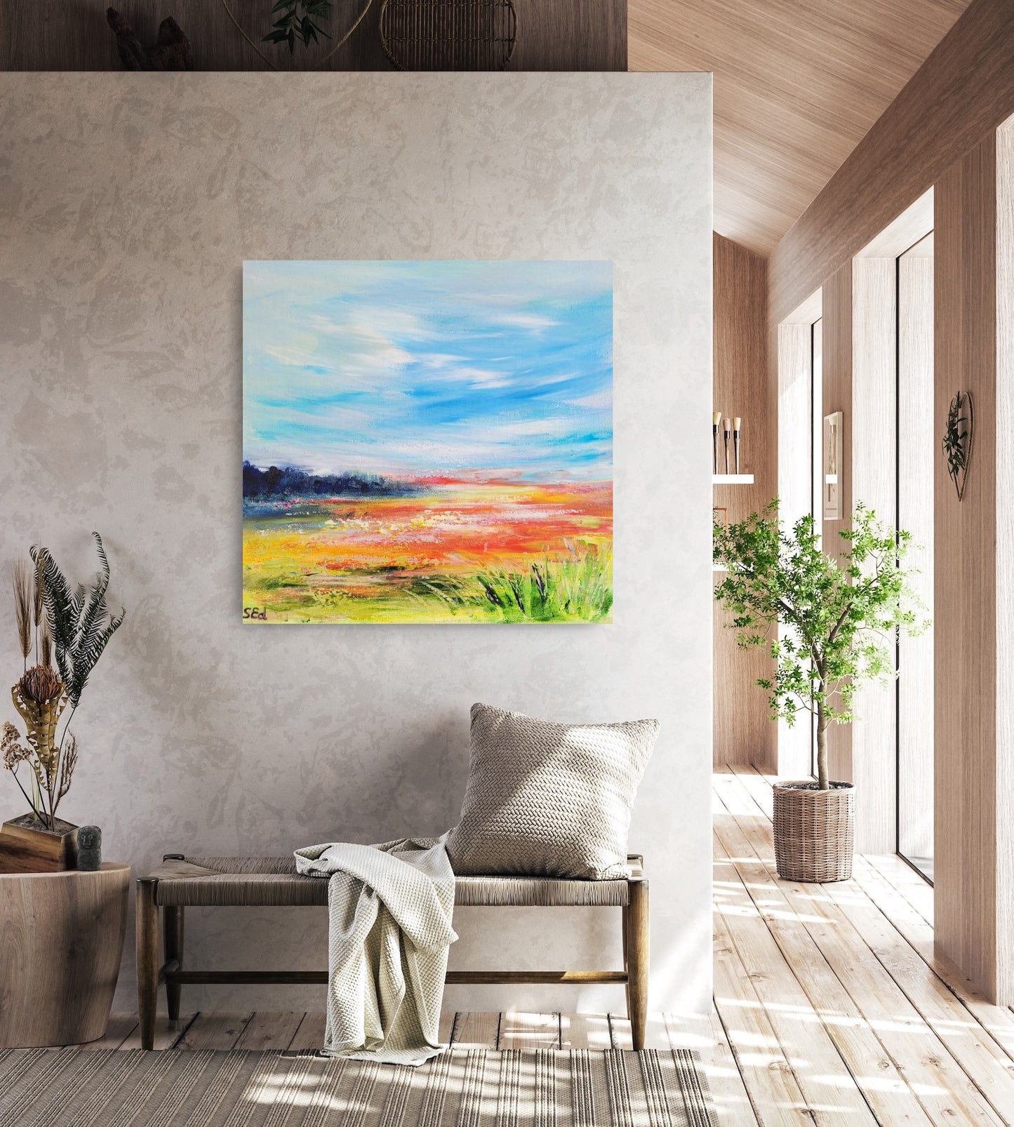 ´Poppy field´, 30x30 cm