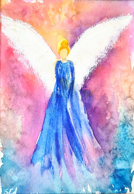 Aquarell Engel der Ruhe, 18x13cm