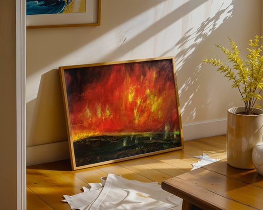 Eifel is burning, 40x50 cm