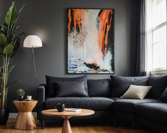 ´Kilauea lava flow´, 80x40 cm