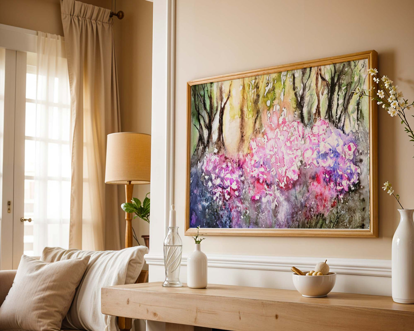 Watercolour ´Morning light´, 30x40cm