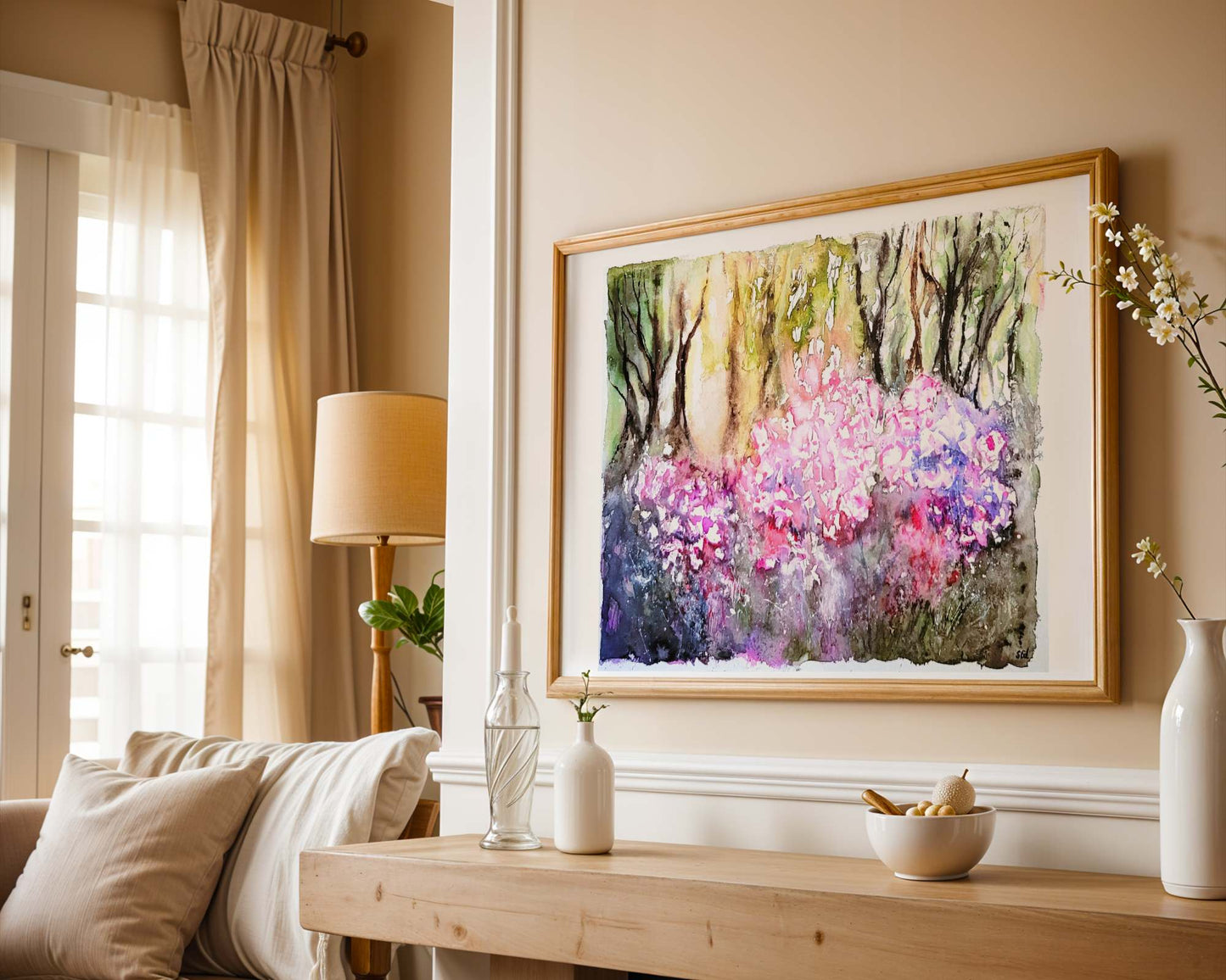 Watercolour ´Morning light´, 30x40cm