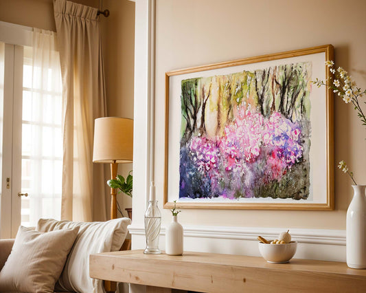 Watercolour ´Morning light´, 30x40cm