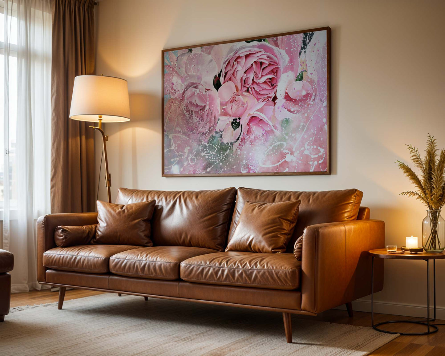 Climbing rose abundance II,  80x120 cm