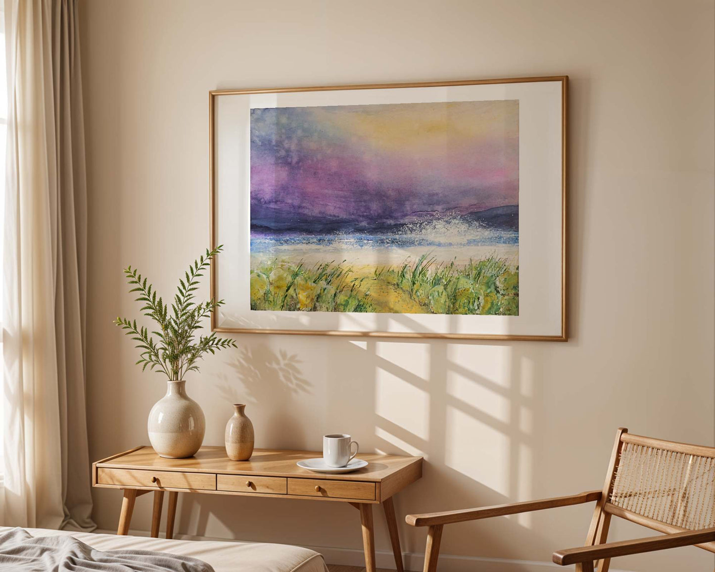 Watercolor ´Finally at the sea´, 30x40cm