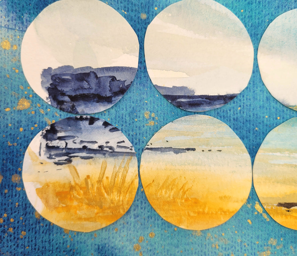 ´24 Circles´, 27x38cm (approx. 10.6 × 15.0 inches)