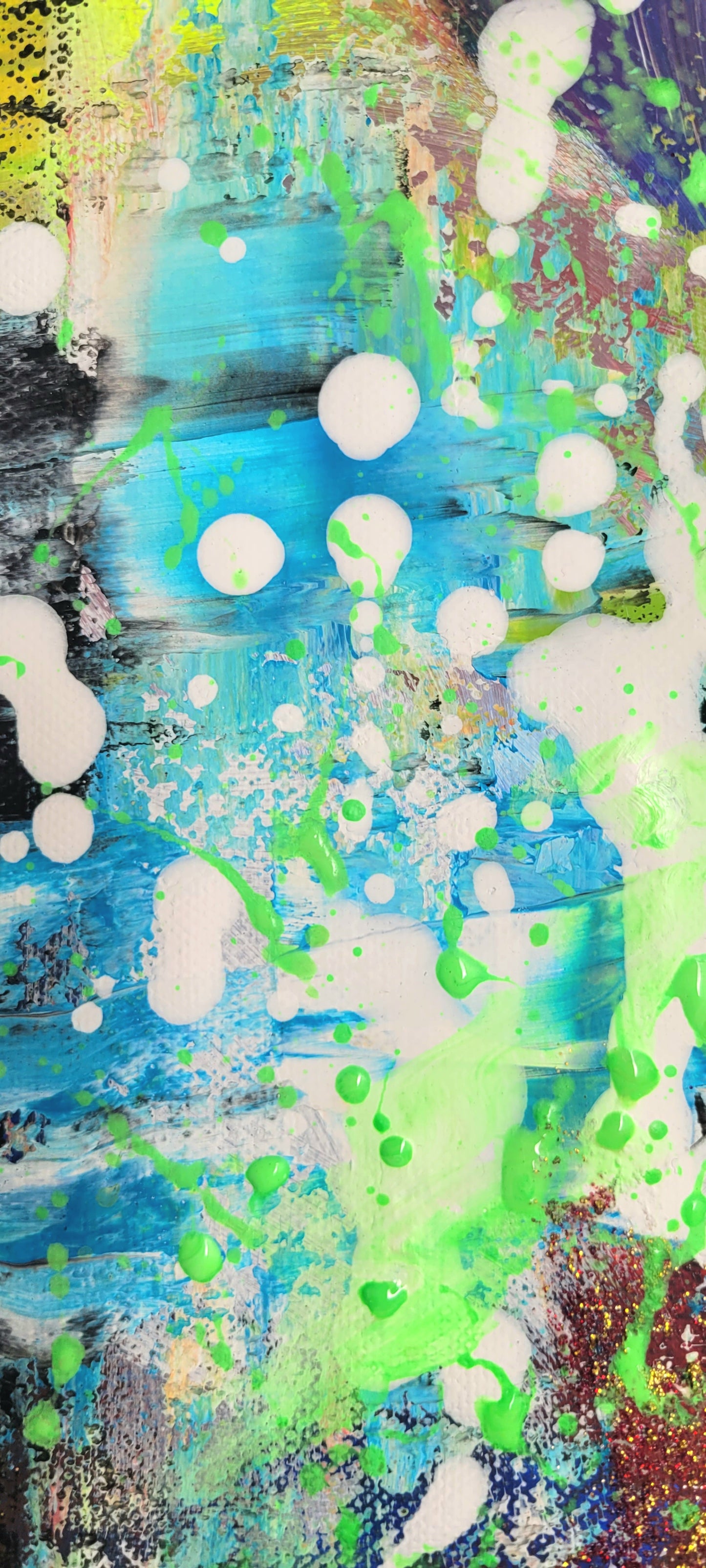 'That green light', 40x30cm