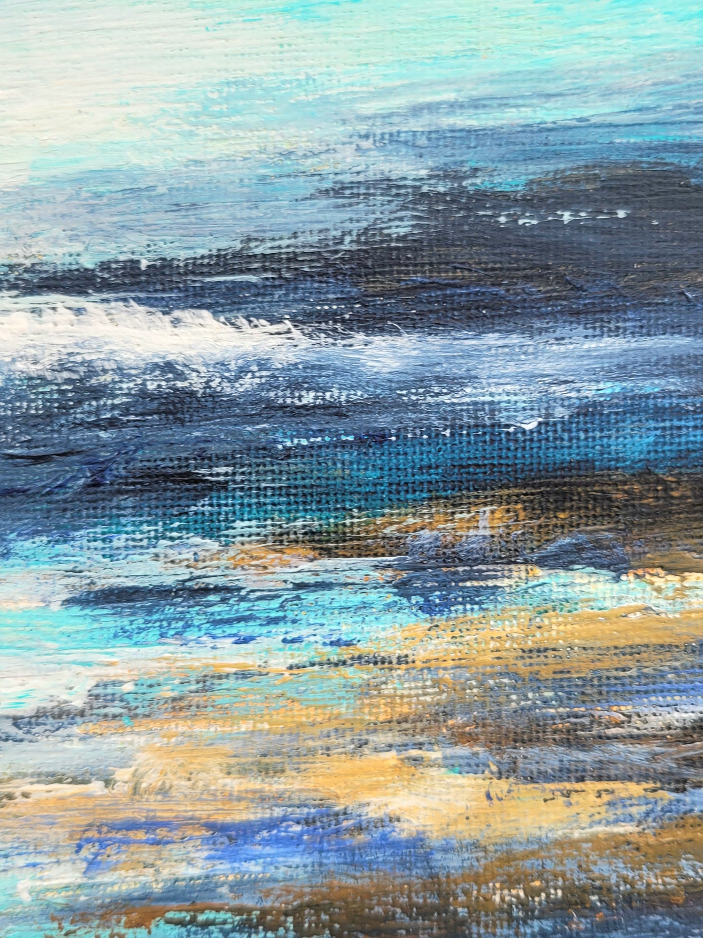 Salty waters, 30x30cm