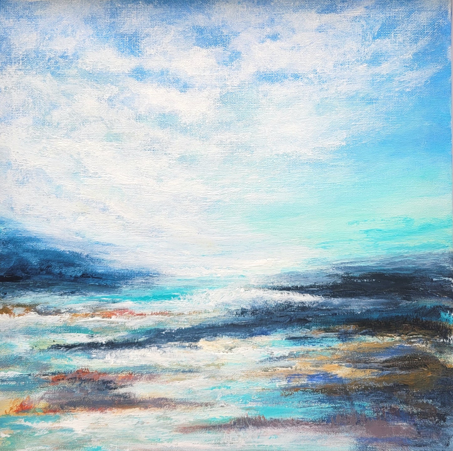 Salty waters, 30x30cm