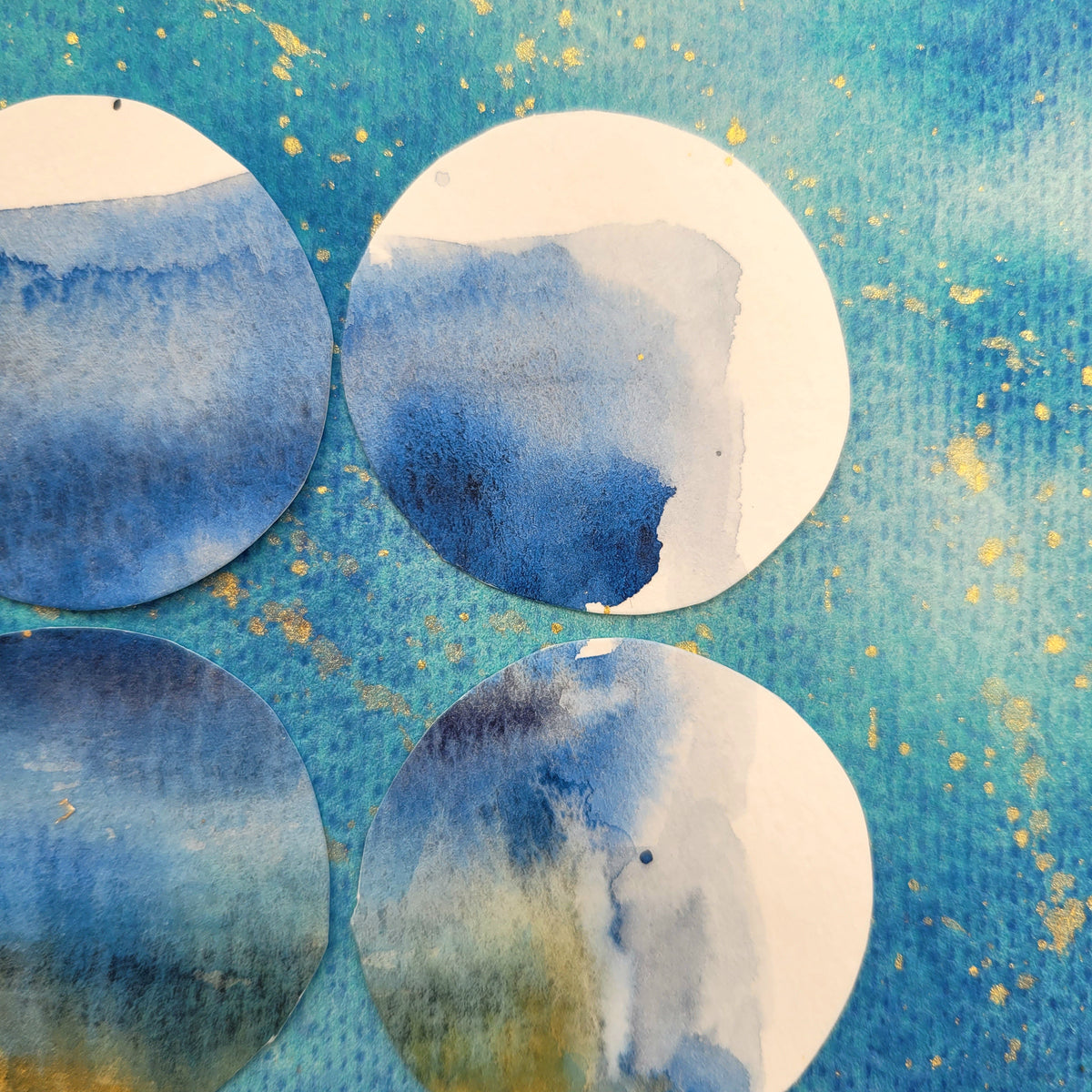 ´24 Circles´, 27x38cm (approx. 10.6 × 15.0 inches)