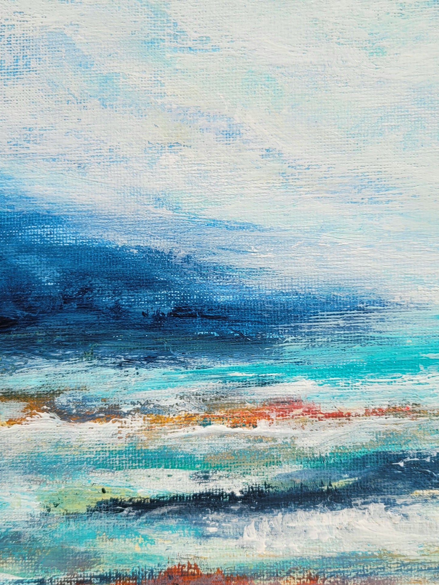 Salty waters, 30x30cm