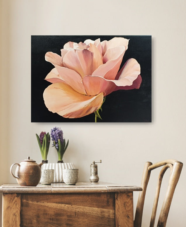 Rosa café con leche, 50x70cm