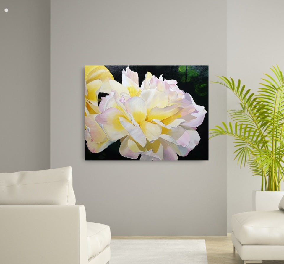 Yellow rose, 80x100cm