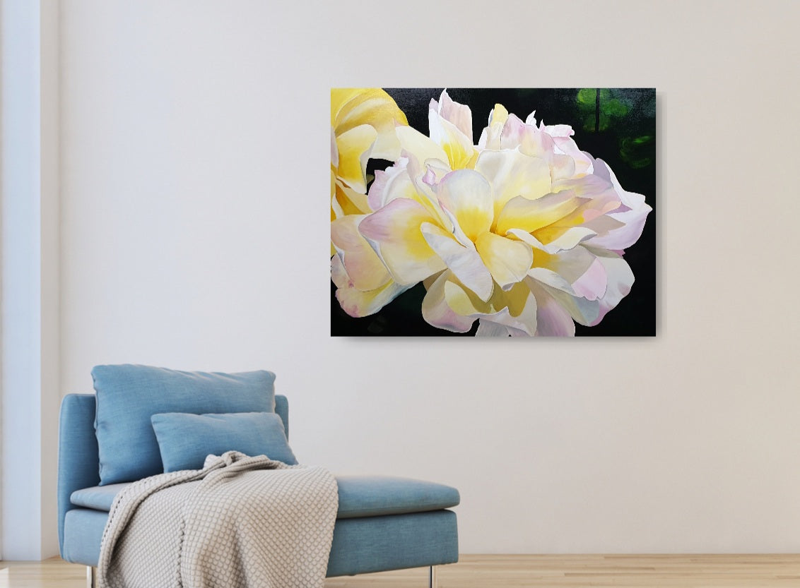Yellow rose, 80x100cm