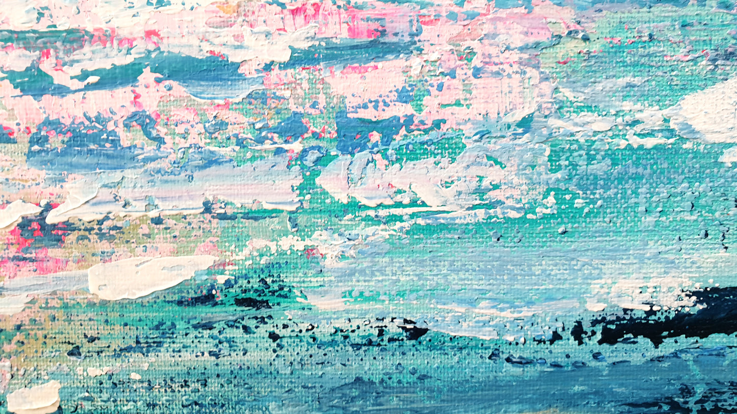 Añorando el mar, 80x80 cm