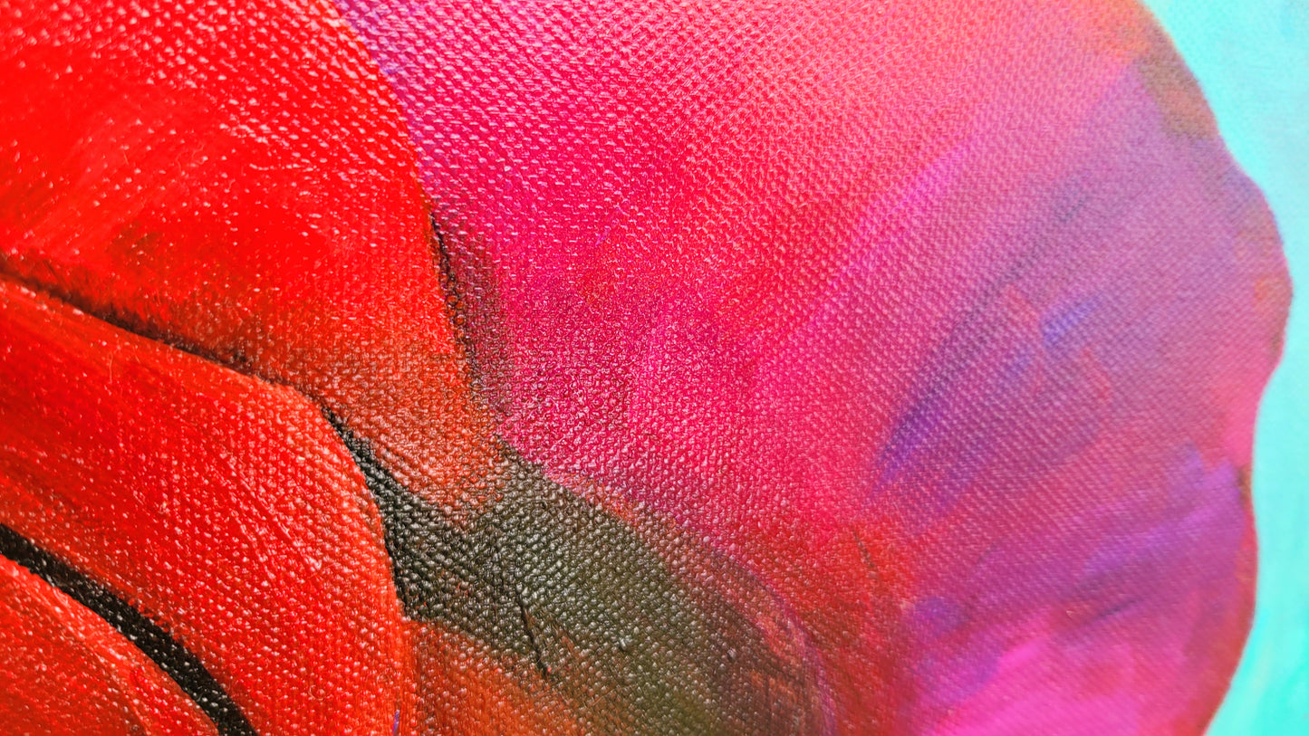 Red red rose, 50x60 cm