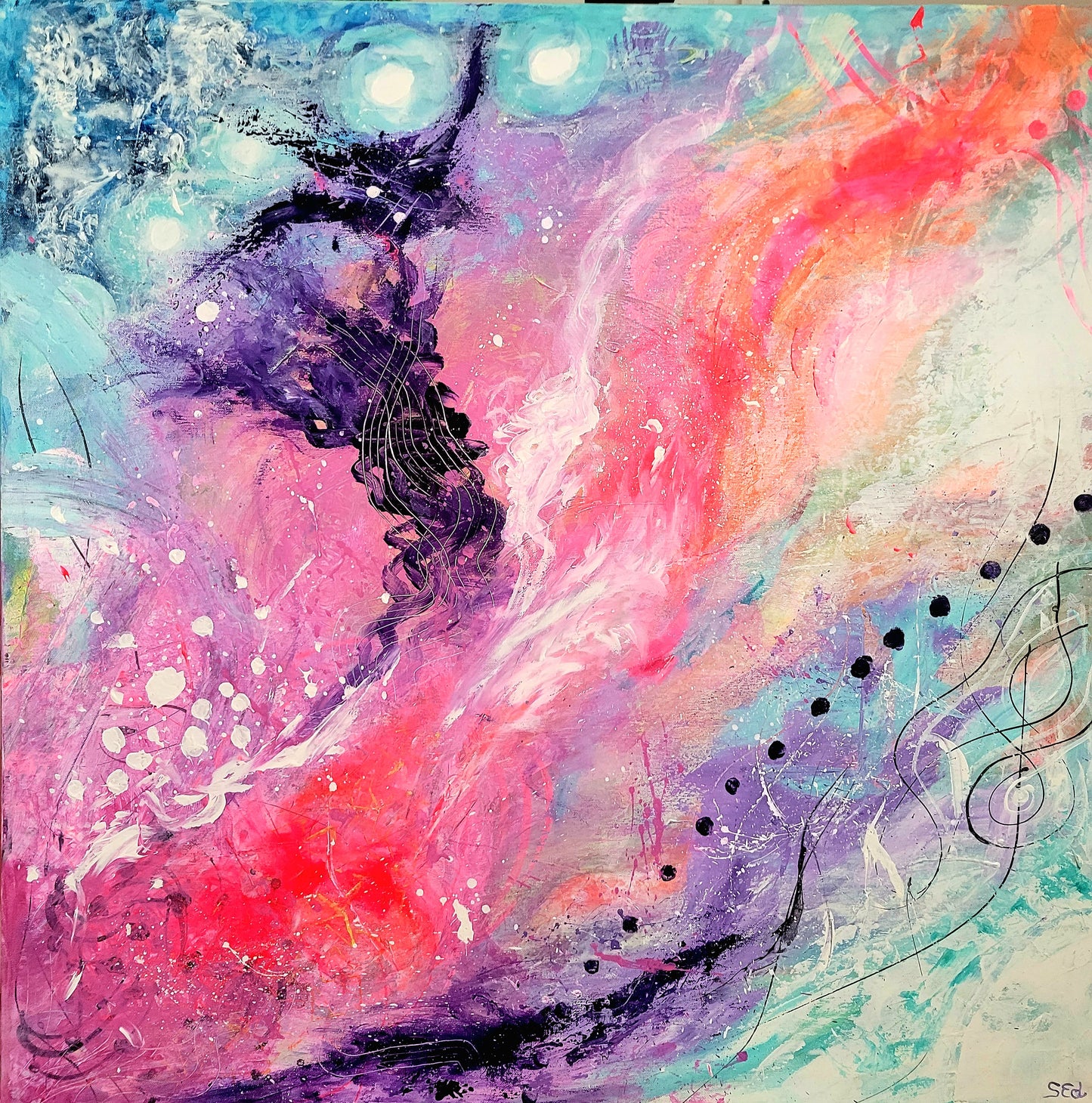 Free mind, 90x90 cm