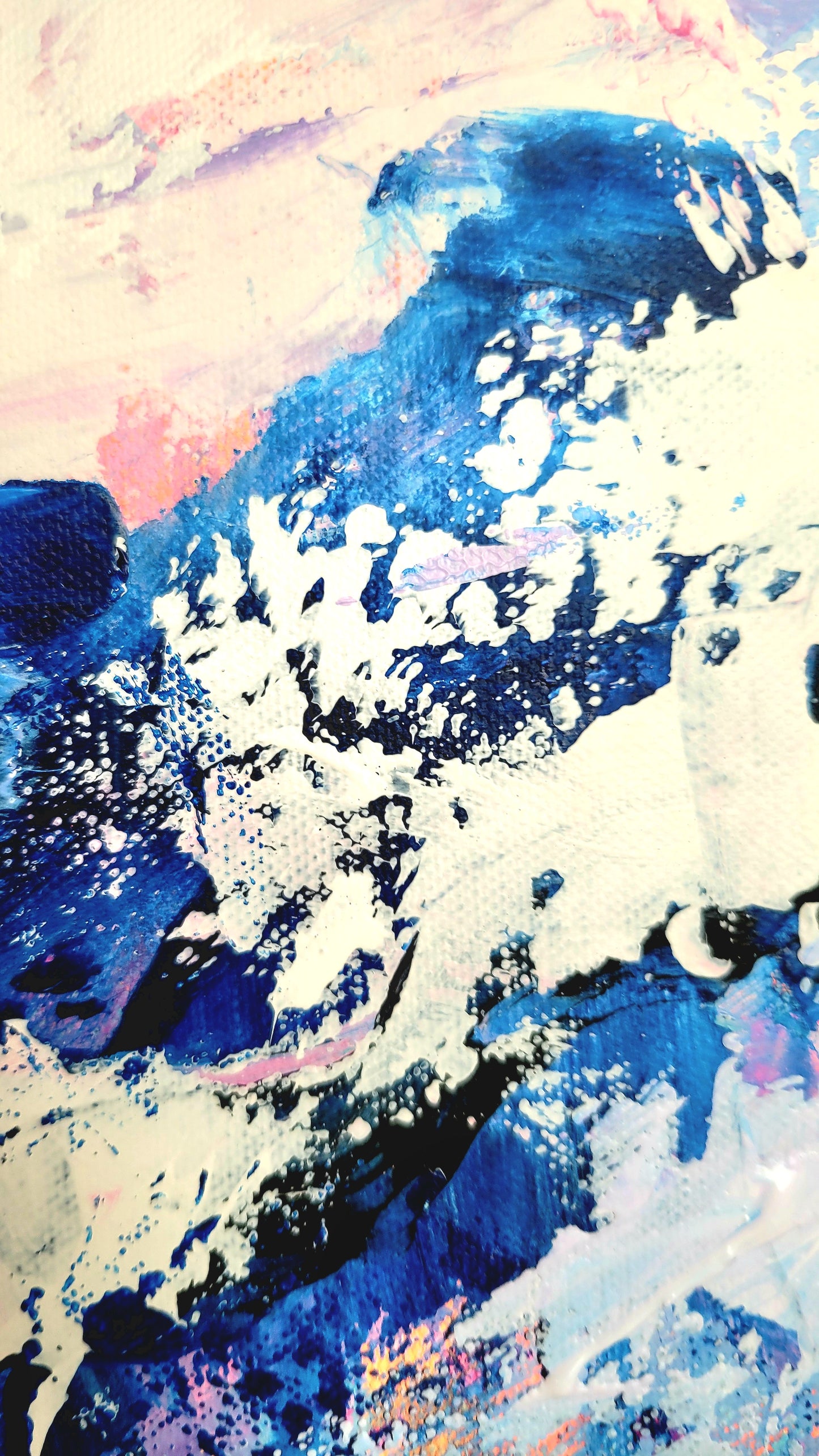 Mar vibrante, 90x80 cm