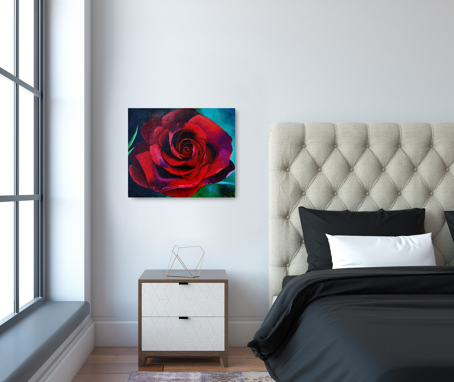 Red red rose, 50x60 cm