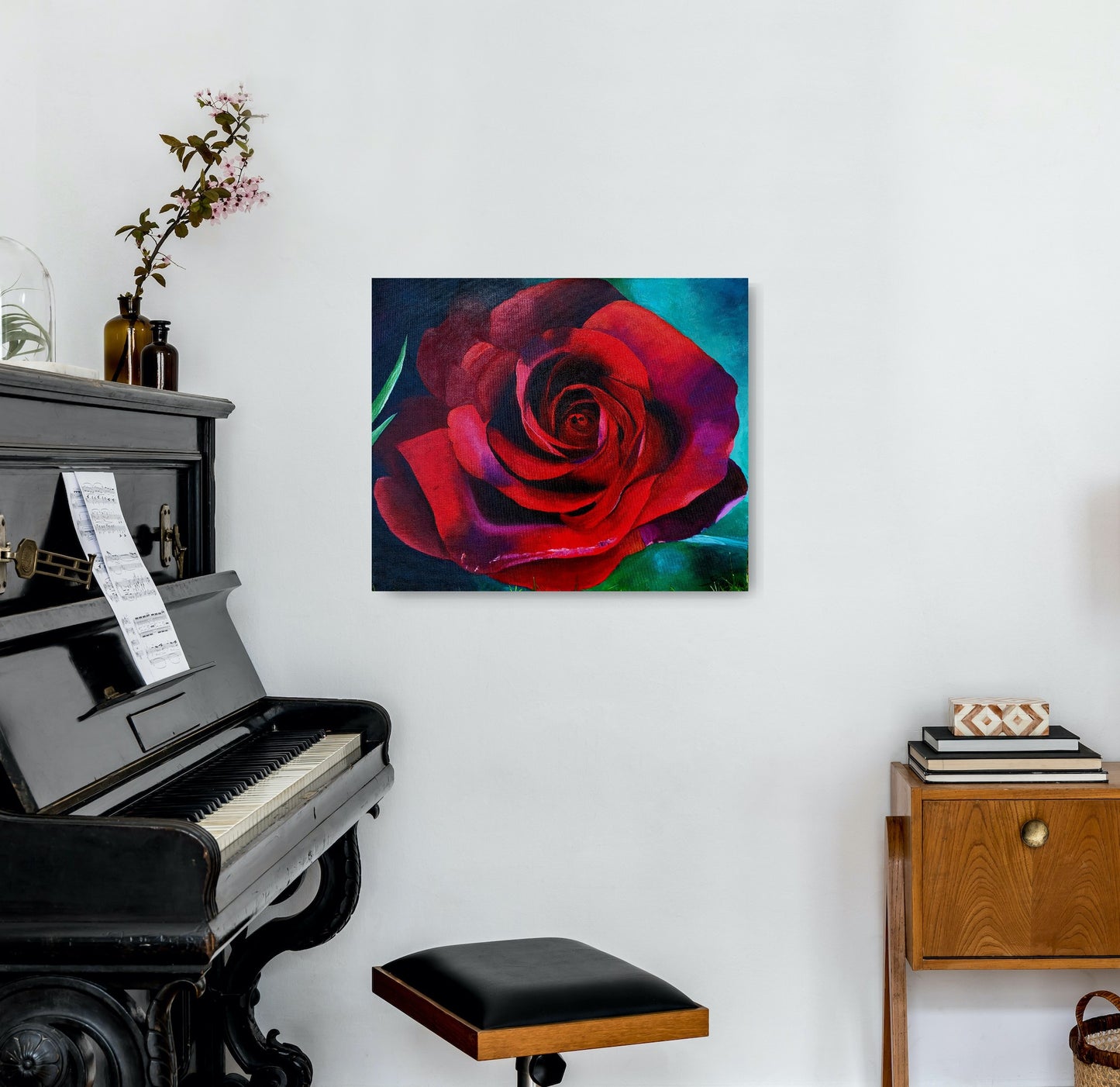 Red red rose, 50x60 cm