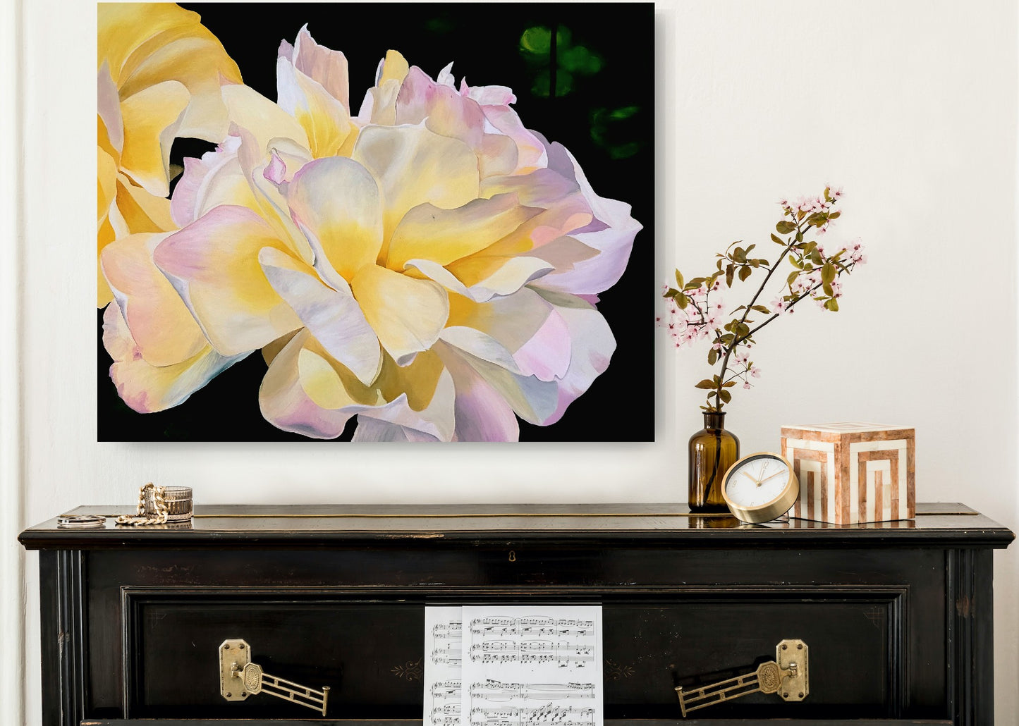 Yellow rose, 80x100cm