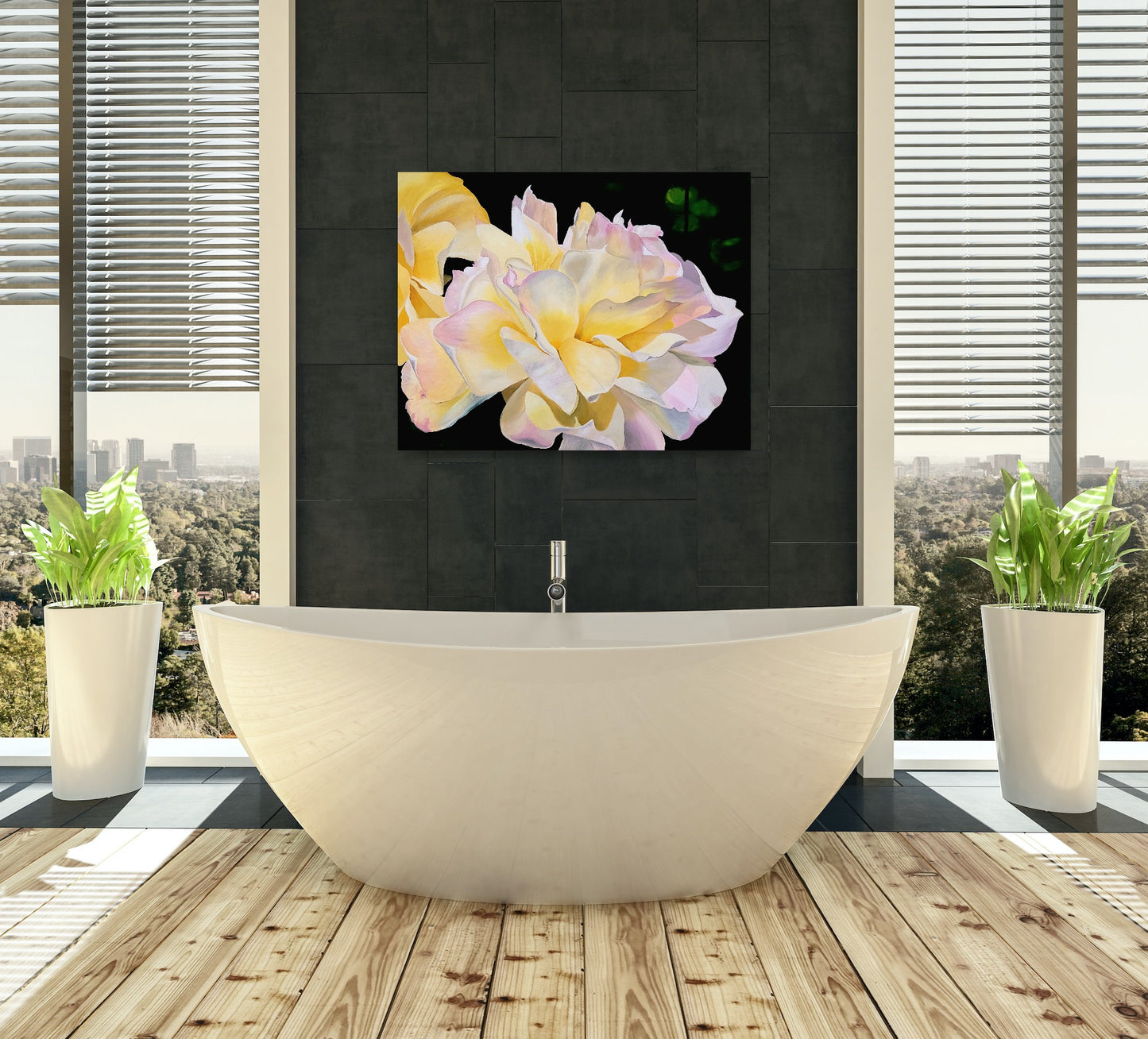 Yellow rose, 80x100cm