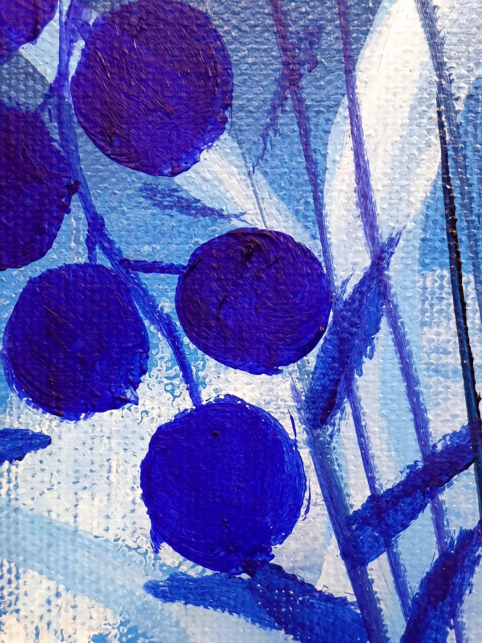 Blue jungle III, 40x40 cm – Sylvia Eder Art
